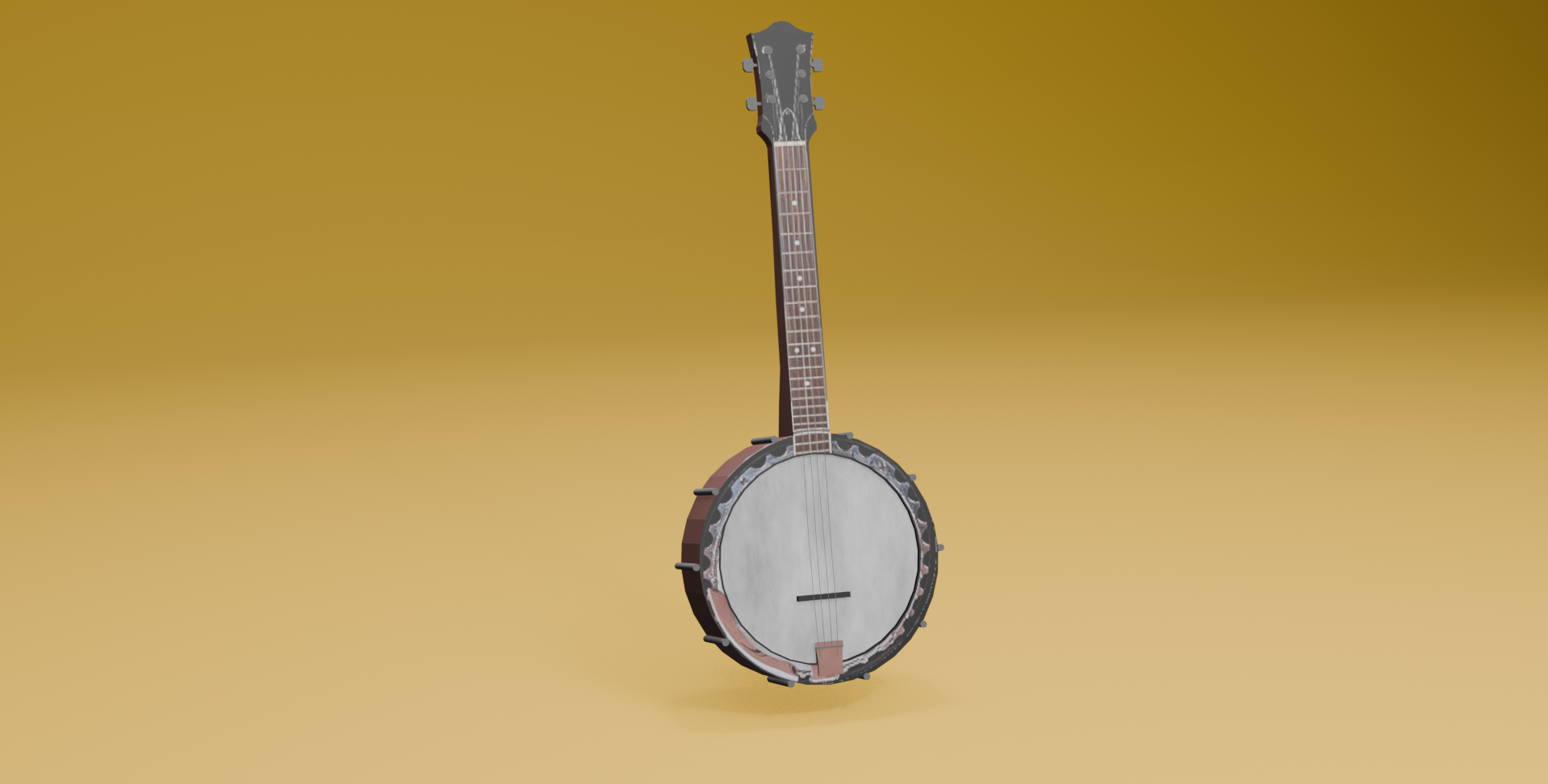 Banjo 3D Asset Screenshot