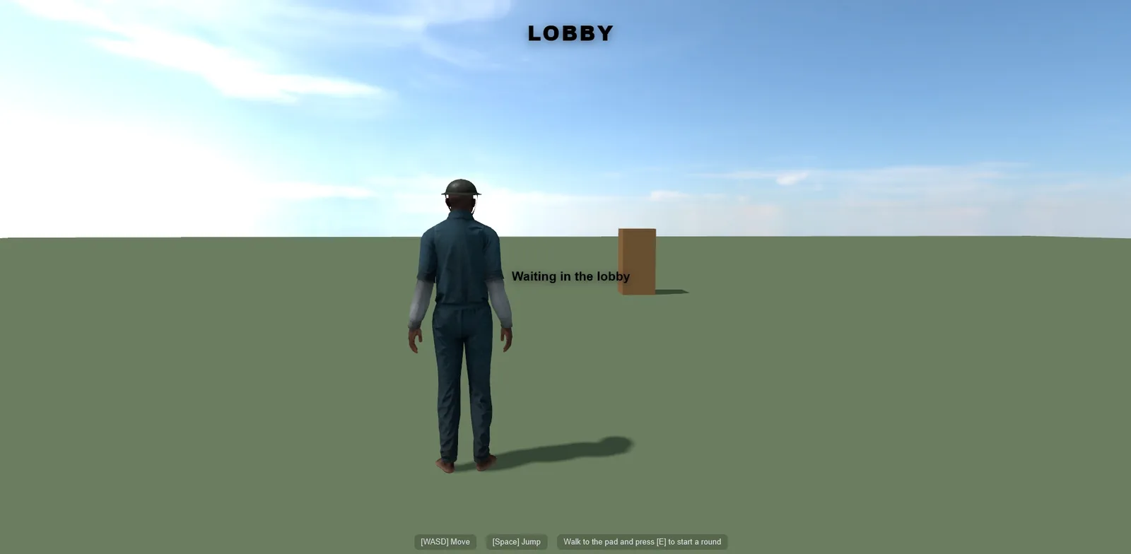 Lobby System — waiting in the free-roam lobby
