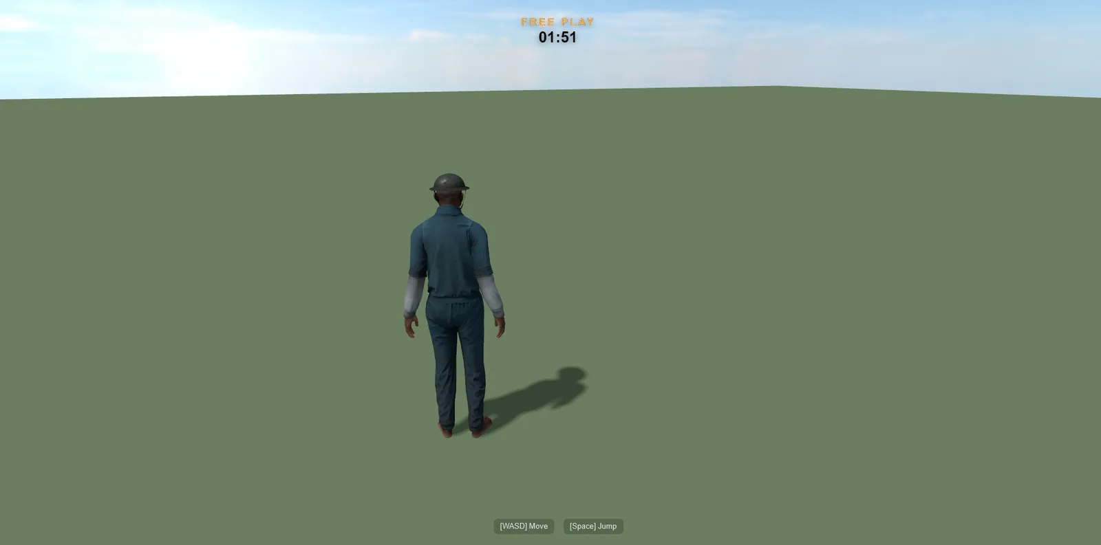 Lobby System, a Free Play round running with the timer on screen