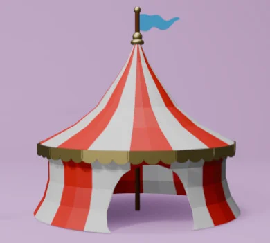 Carnival Tents | 3D assets by THE RISE COLLECTION