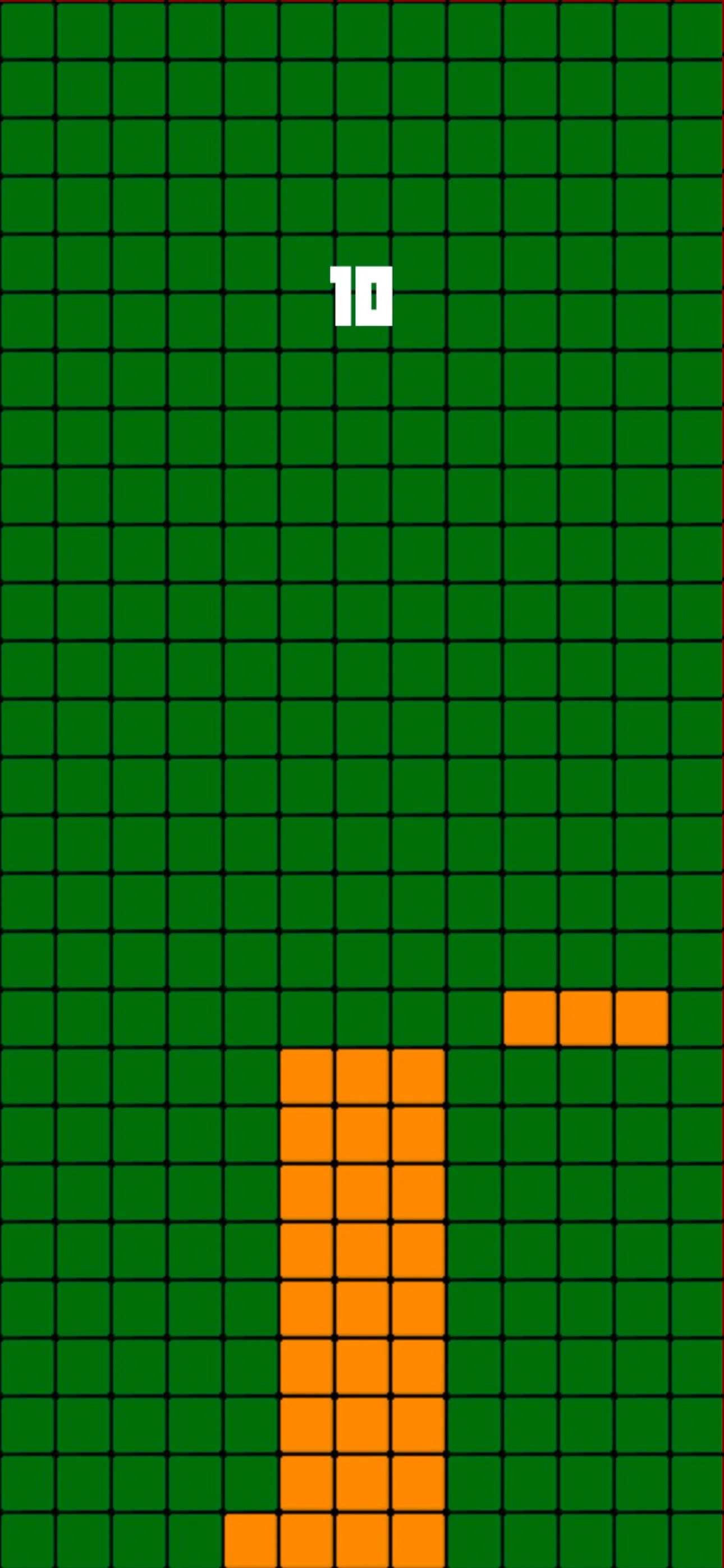 Stack 8 on a green board, a score of 10 above a tall orange tower